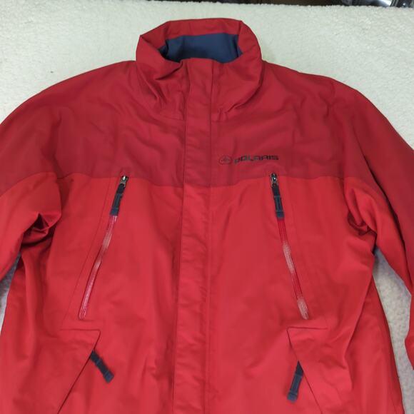 Pure Polaris Snowmobile Jacket Racing Men's Size Medium Red 100%‎ Nylon - Picture 3 of 10
